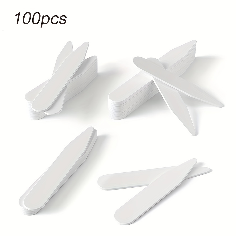 Men Accessories All - 100PCS PVC Shirt Collar Stays Durable
