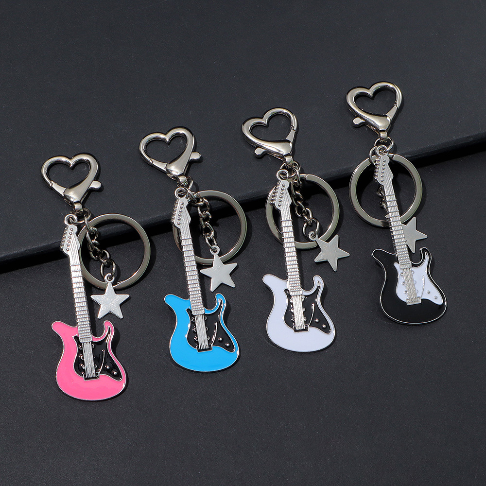 Men Accessories All - Guitar Love Heart Key Chain for