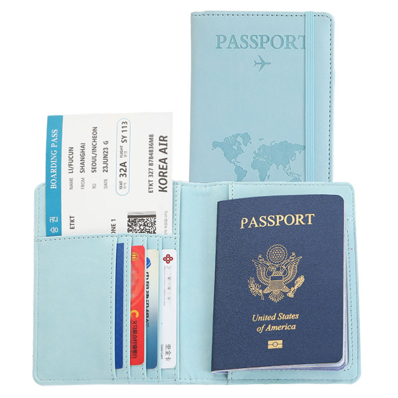 Men Accessories Wedding - Lover The World Map Passport Cover