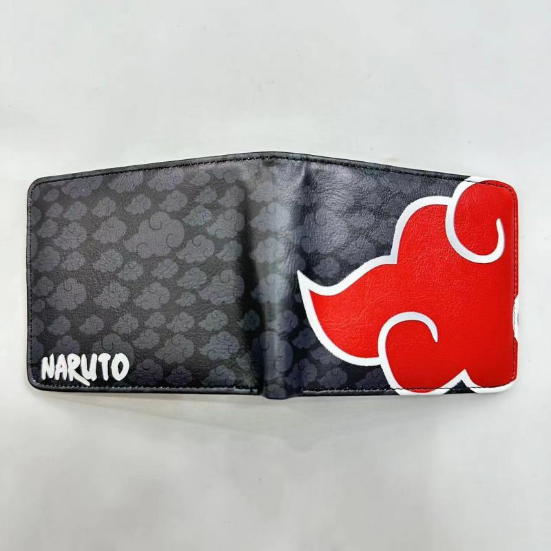 Bifold Leather Wallet - Anime Naruto Uchiha Itachi Akatsuki Short