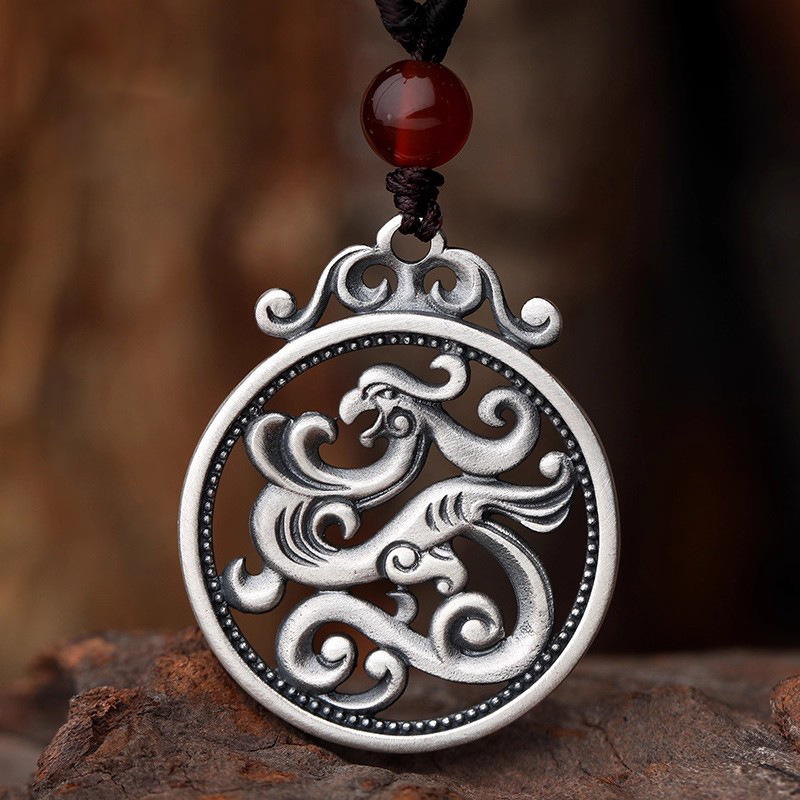 Men Accessories Ethnic - Ethnic Style Phoenix Pendant For Men