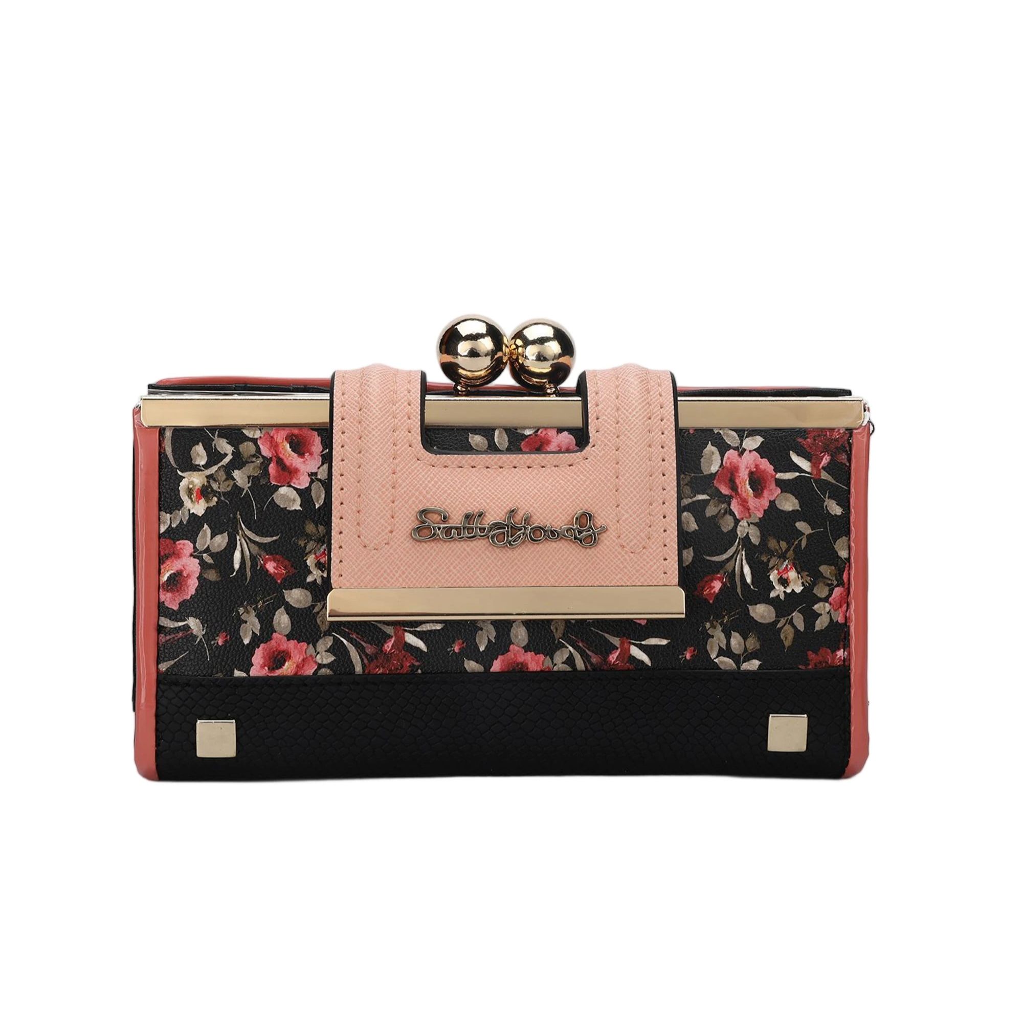 Bifold Leather Wallet - AFKOMST Women Floral Print Wallet: 9