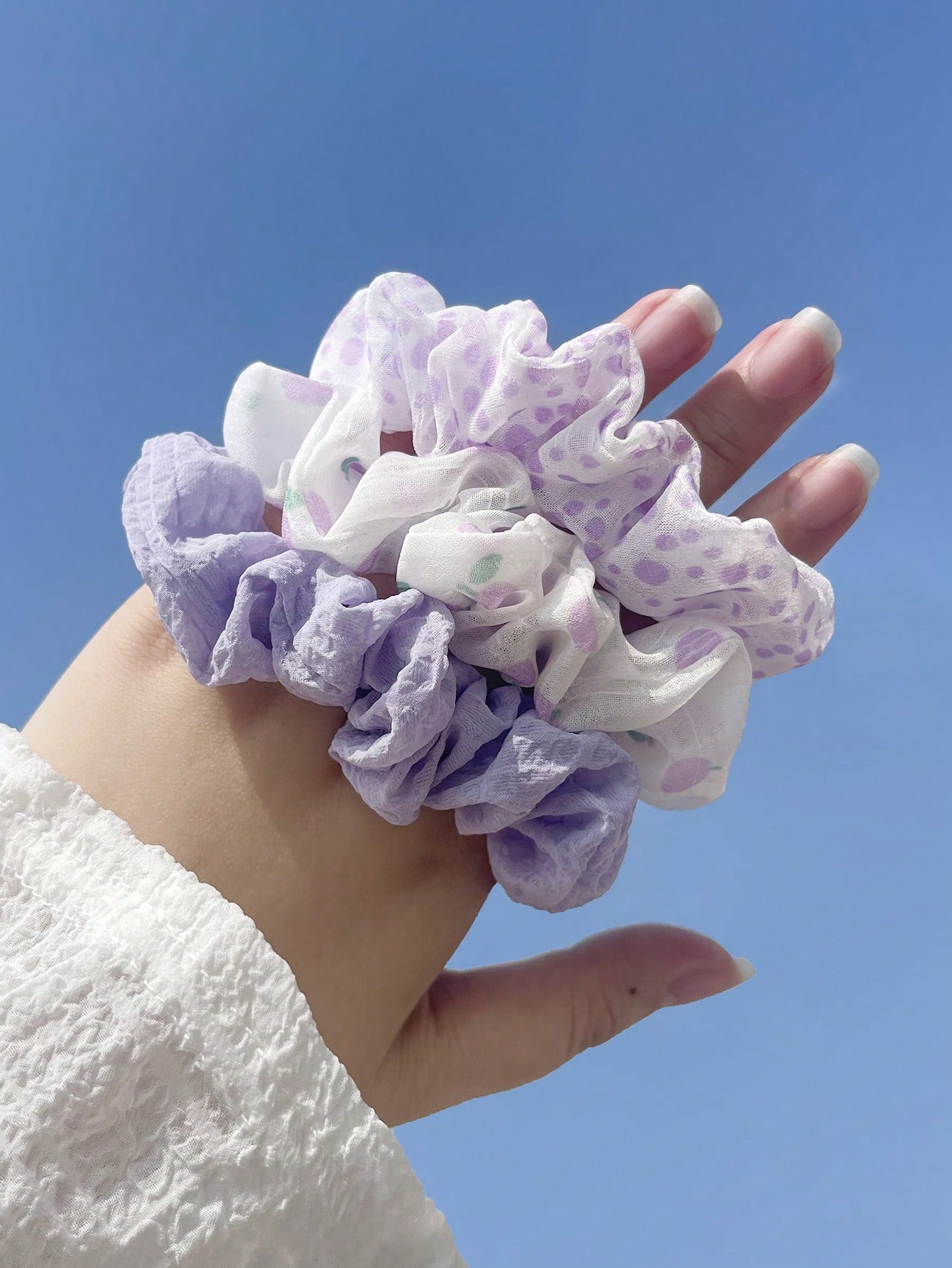 Men Accessories Wedding - 20pcs/Set Colorful Chiffon Hair Scrunchies, Summer