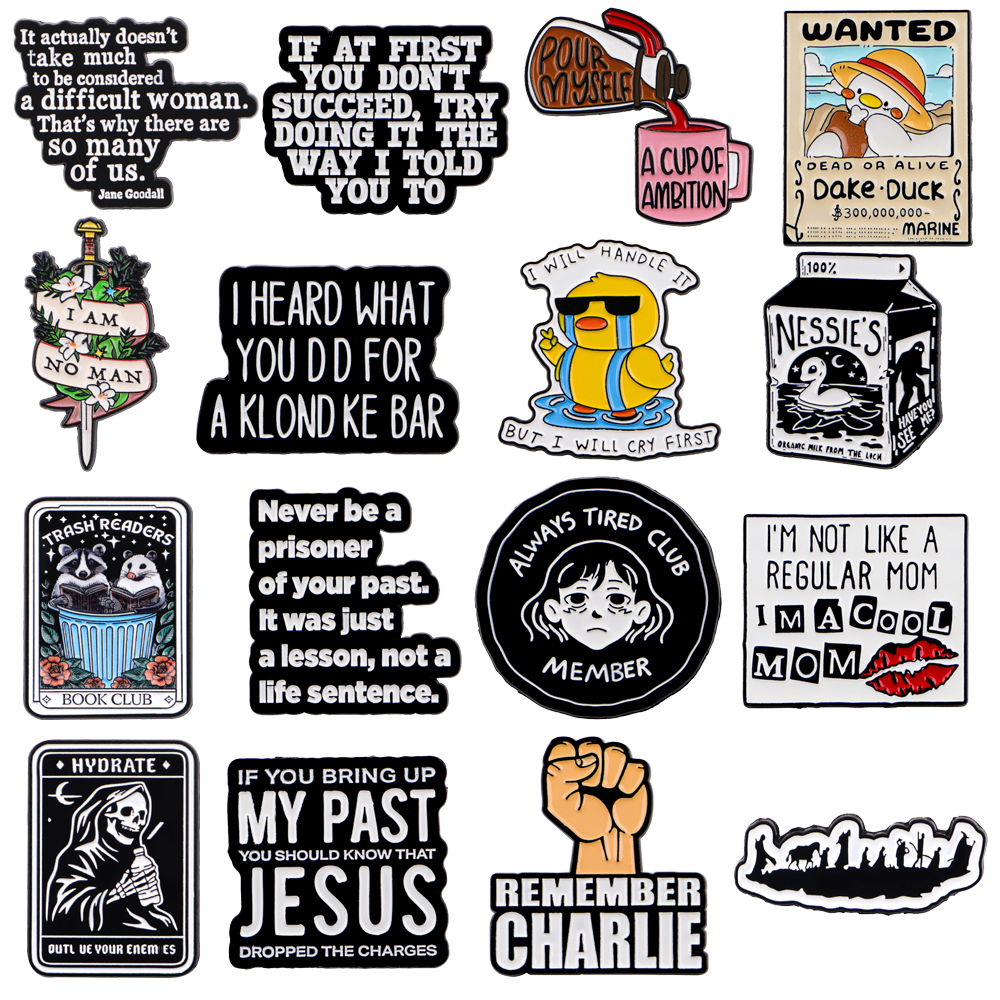 I AM NO MAN Quotes Lapel Pins  - Men'S Accessories Quotes 리뷰 및 가격