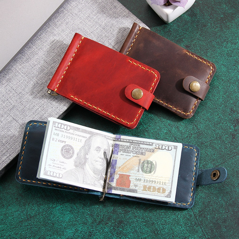 Crazy Horse Leather Money Clip - Money Clip Slim 리뷰 및 가격