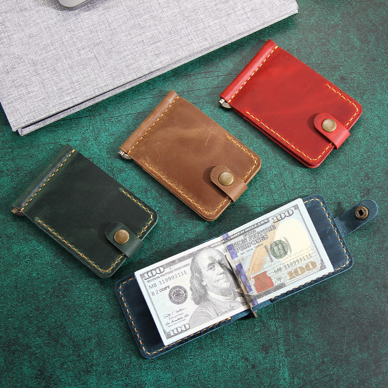 Crazy Horse Leather Money Clip - Money Clip Slim 리뷰 및 가격