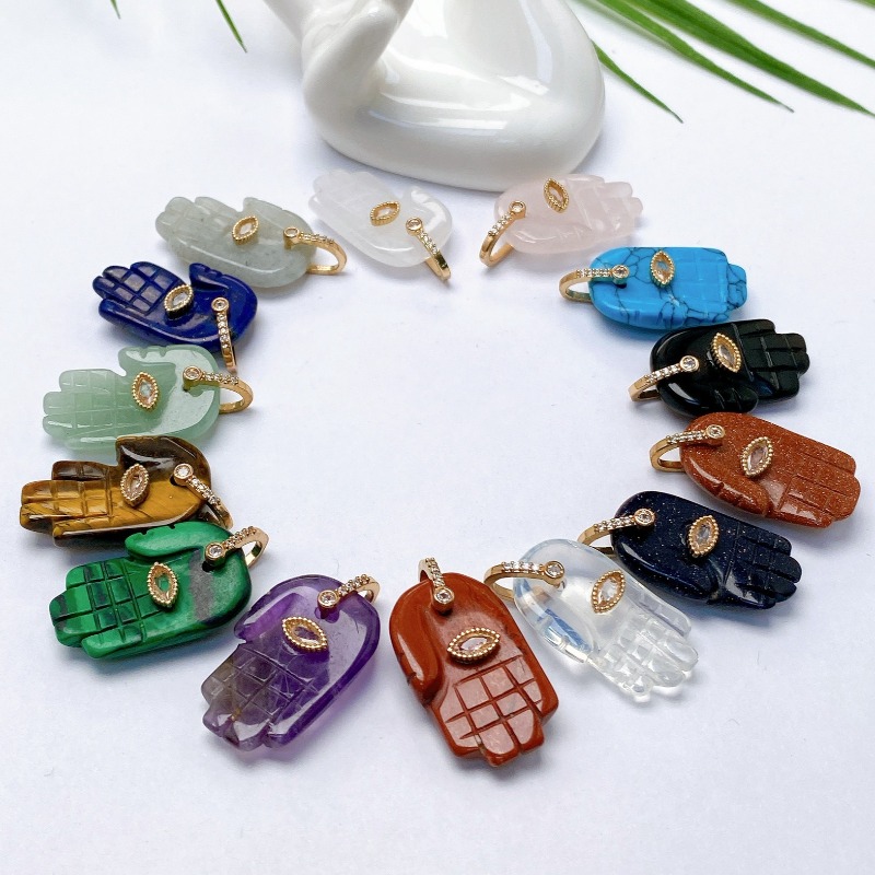 1pc Brand Crystal Natural Ston - Men'S Accessories Jewelry Brands 리뷰 및 가격
