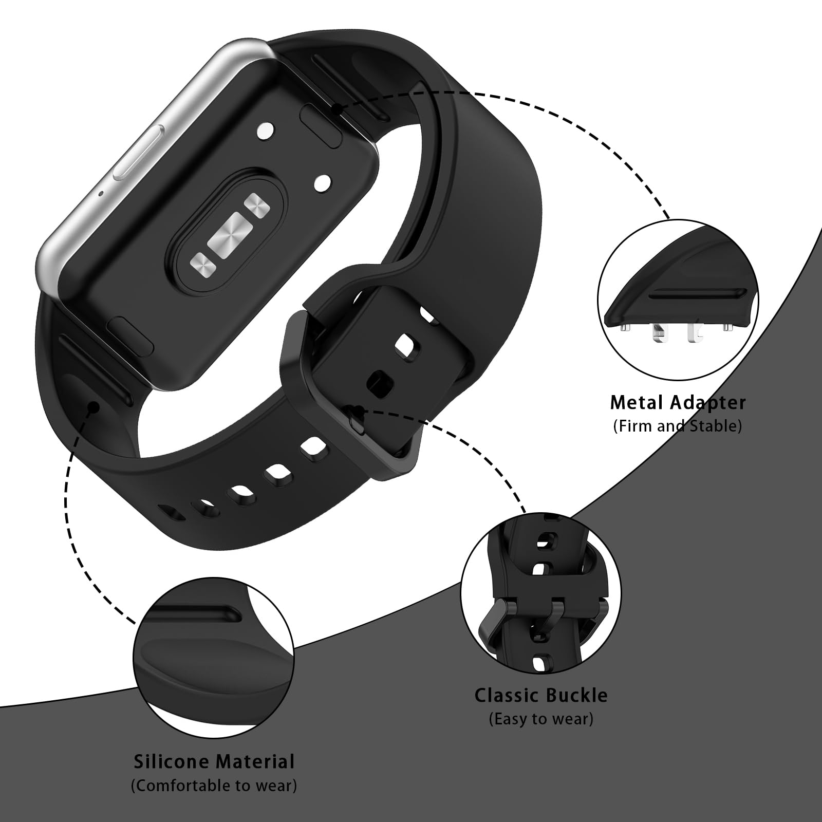 Silicone Strap for Samsung Gal - Men Accessories Website 리뷰 및 가격