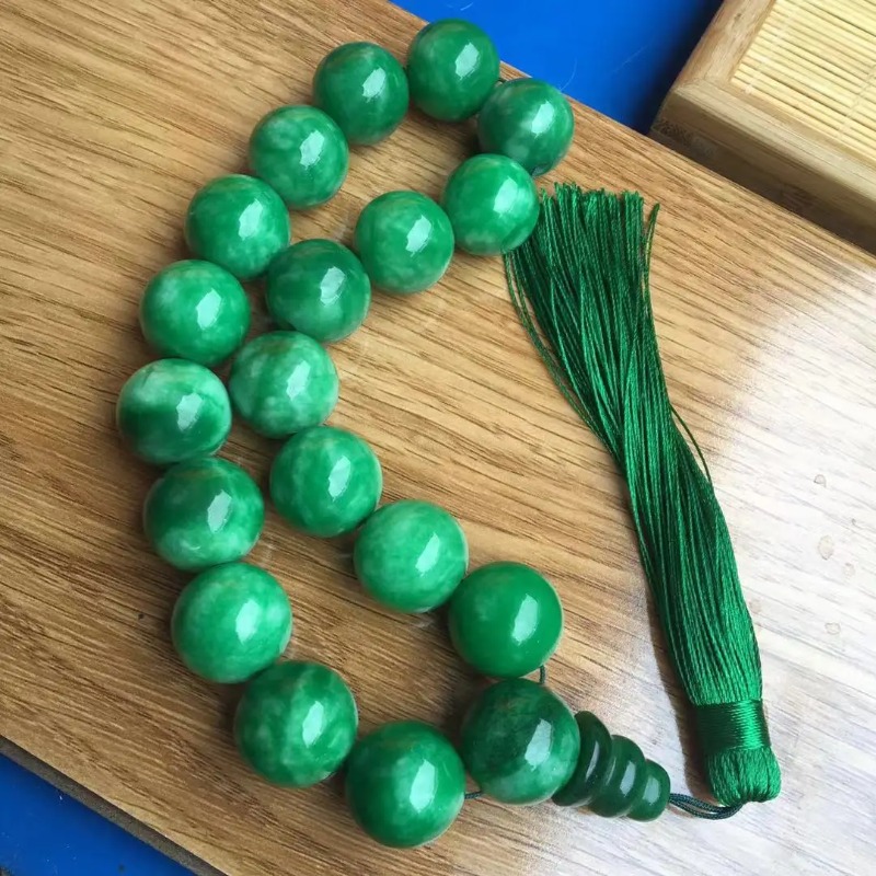 Natural  Green Jade Bracelets  - Bead Bracelet Men 리뷰 및 가격