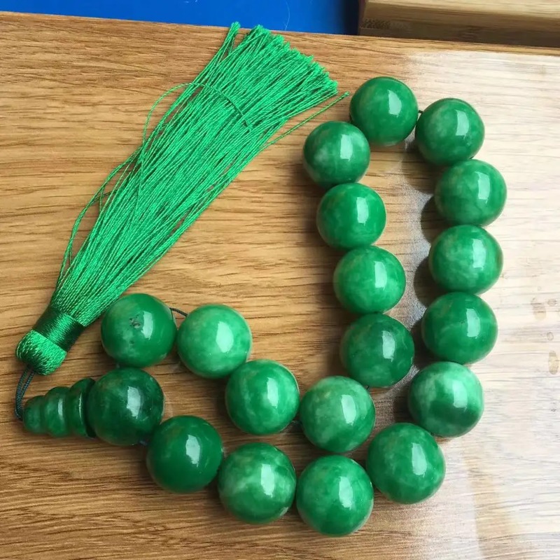 Natural  Green Jade Bracelets  - Bead Bracelet Men 리뷰 및 가격