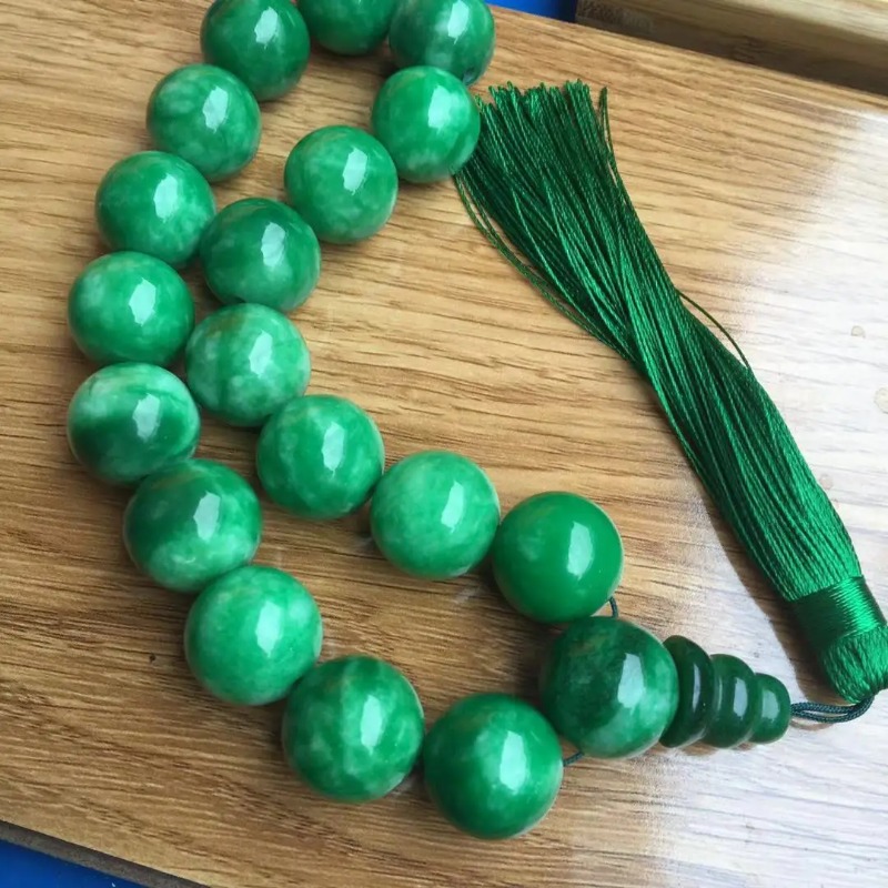 Natural  Green Jade Bracelets  - Bead Bracelet Men 리뷰 및 가격