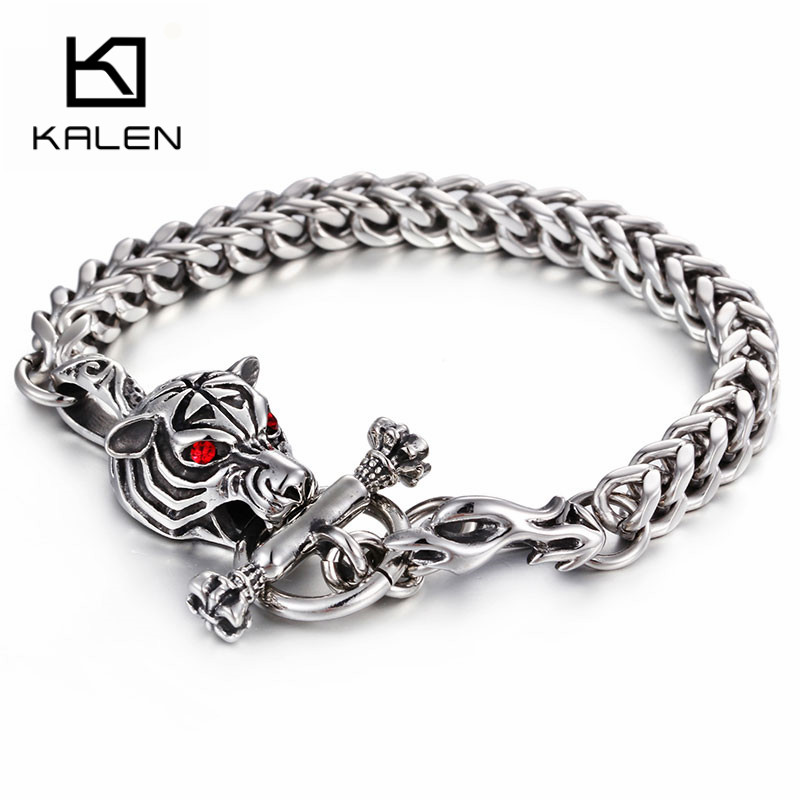 KALEN Stainless Steel Red Eyes - Men Accessories Bd 리뷰 및 가격