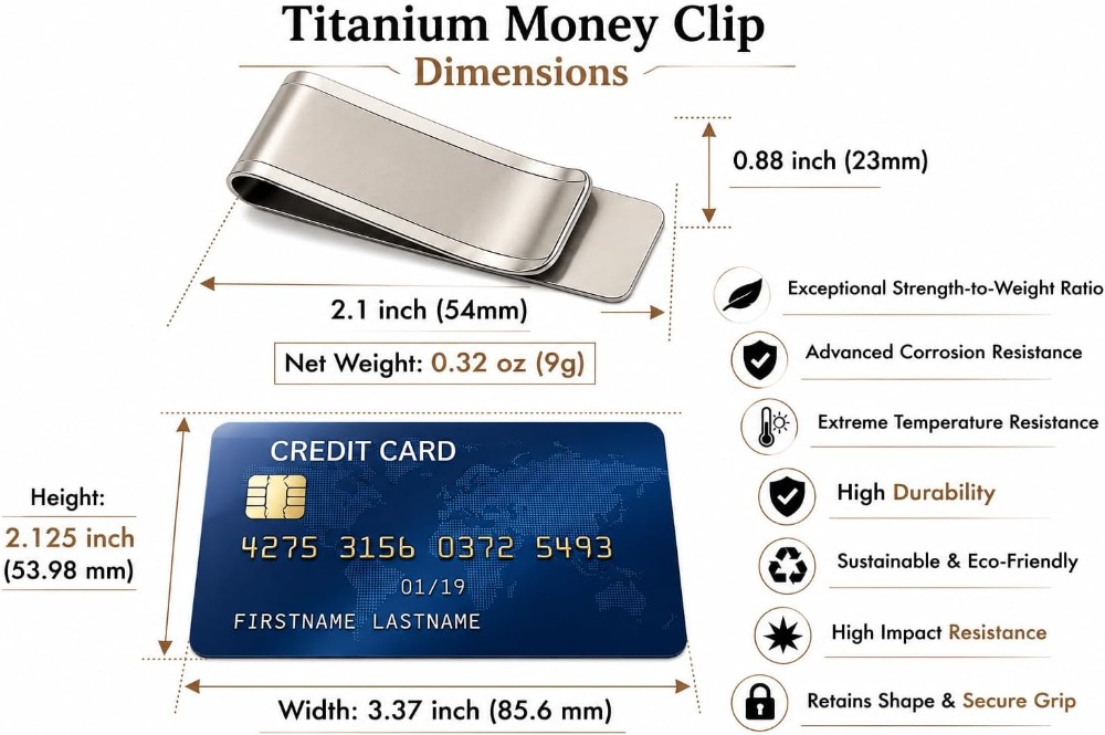 Premium Titanium Money Clip Wa - Money Clip Slim 리뷰 및 가격
