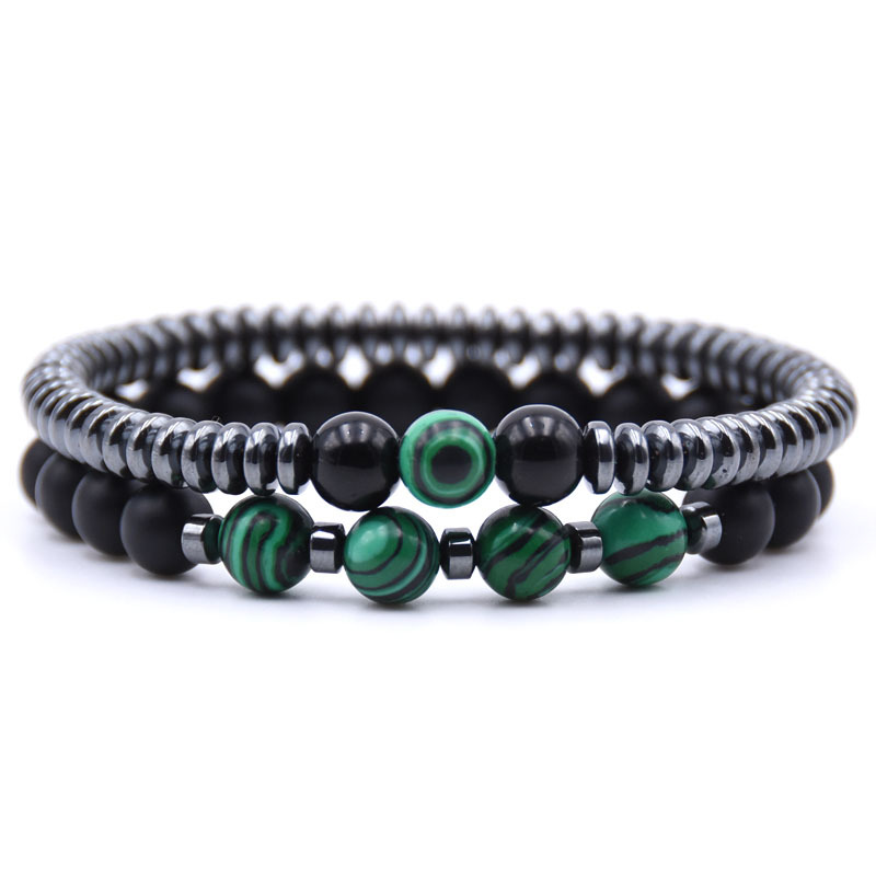Stylish 2Pcs Men Bracelet Set  - Men'S Yoga Accessories 리뷰 및 가격