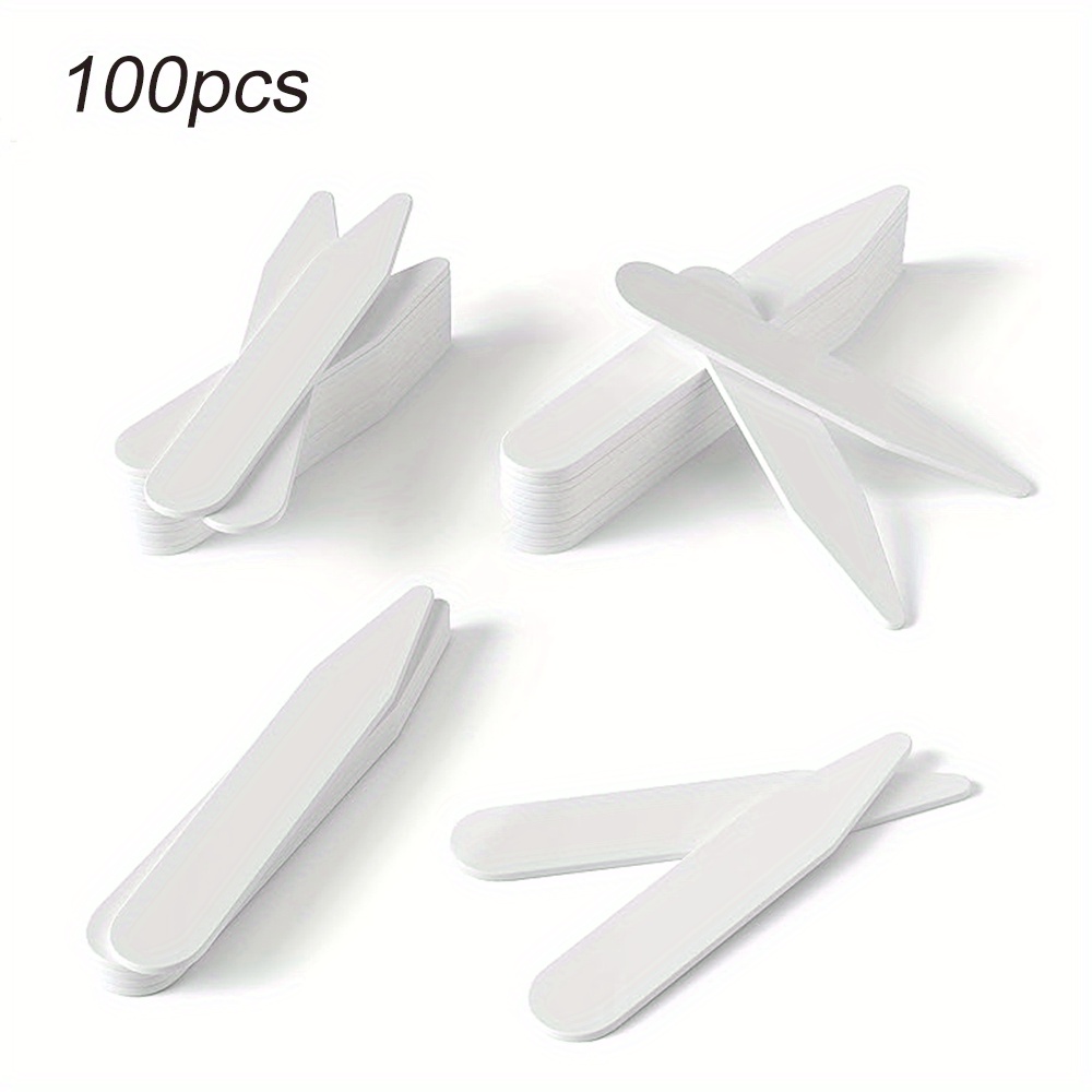 100PCS PVC Shirt Collar Stays  - Men Accessories All 리뷰 및 가격