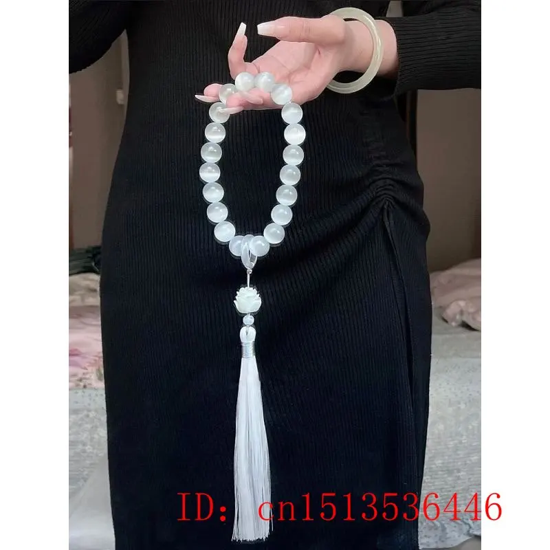 Cat 's-eye Stone 12mm Beads Lo - Bead Bracelet Men 리뷰 및 가격
