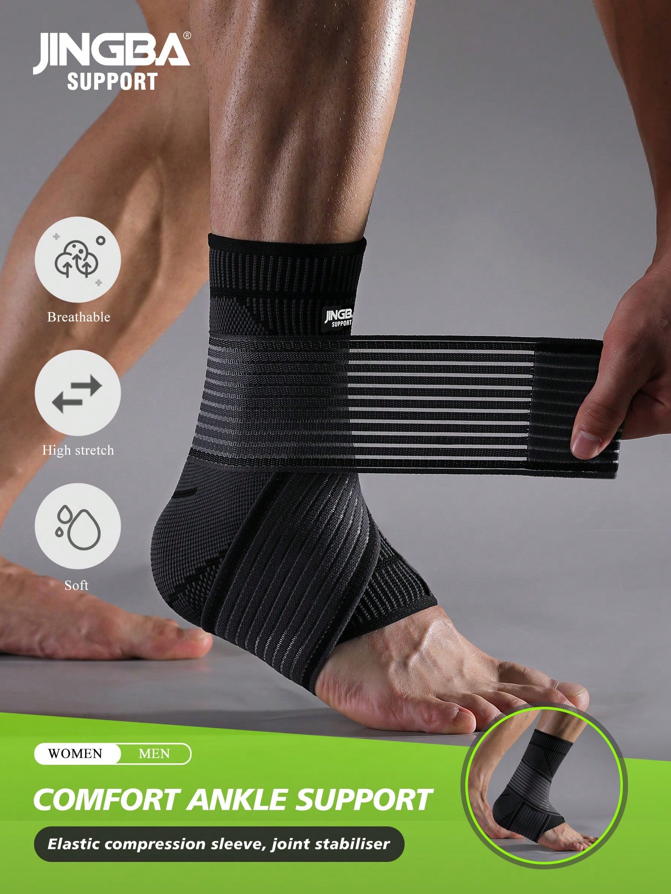 JINGBA SUPPORT 1 Piece Elastic - Men'S Yoga Accessories 리뷰 및 가격