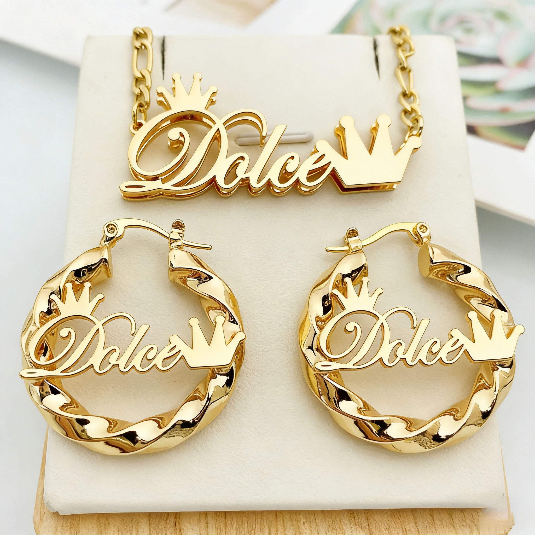 DUOYING Custom Name Jewelry Se - Men Accessories Earrings 리뷰 및 가격