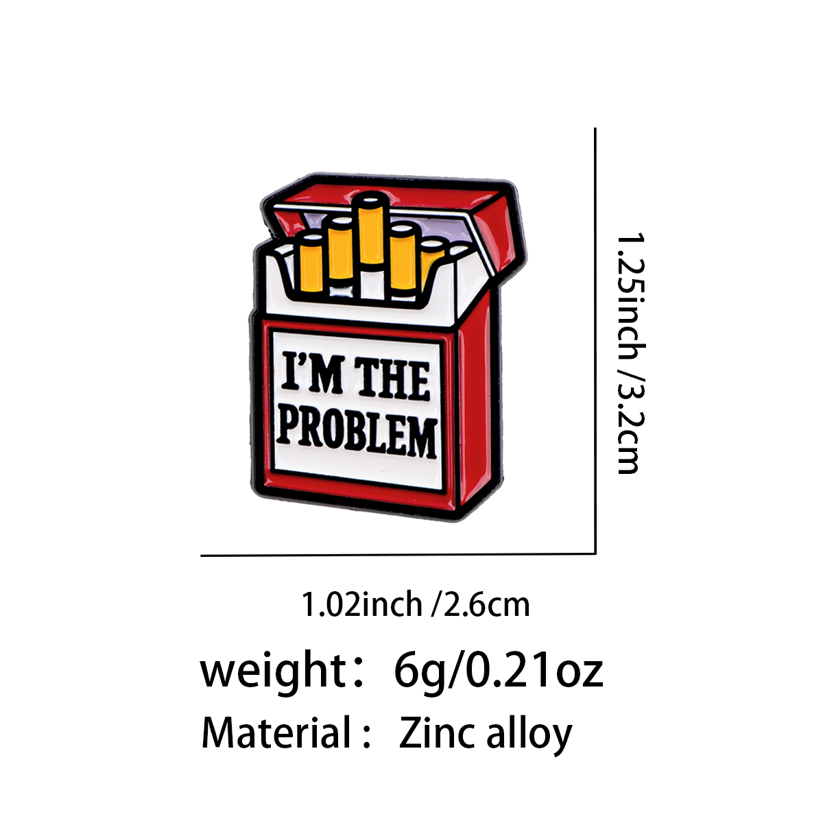 I'M THE PROBLEM Quotes Metal B - Men'S Accessories Quotes 리뷰 및 가격
