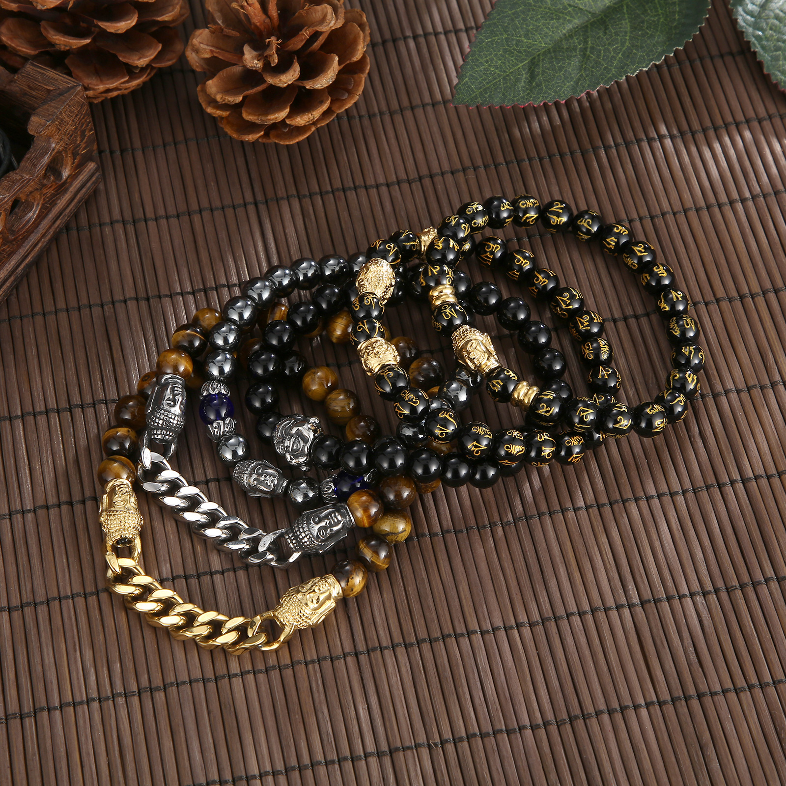 Fongten Religious Buddha Head  - Men Accessories Bd 리뷰 및 가격
