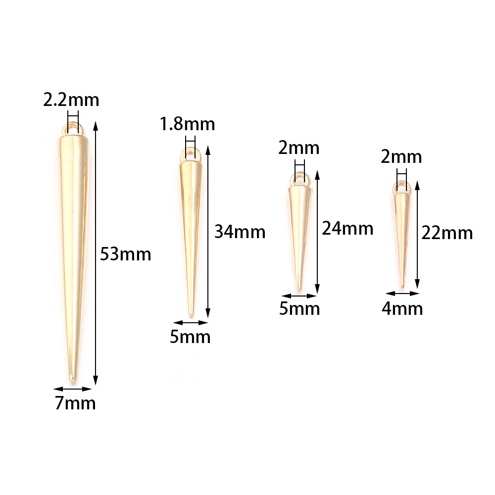 50-200pcs Cone Charms Pendants - Men Accessories Earrings 리뷰 및 가격