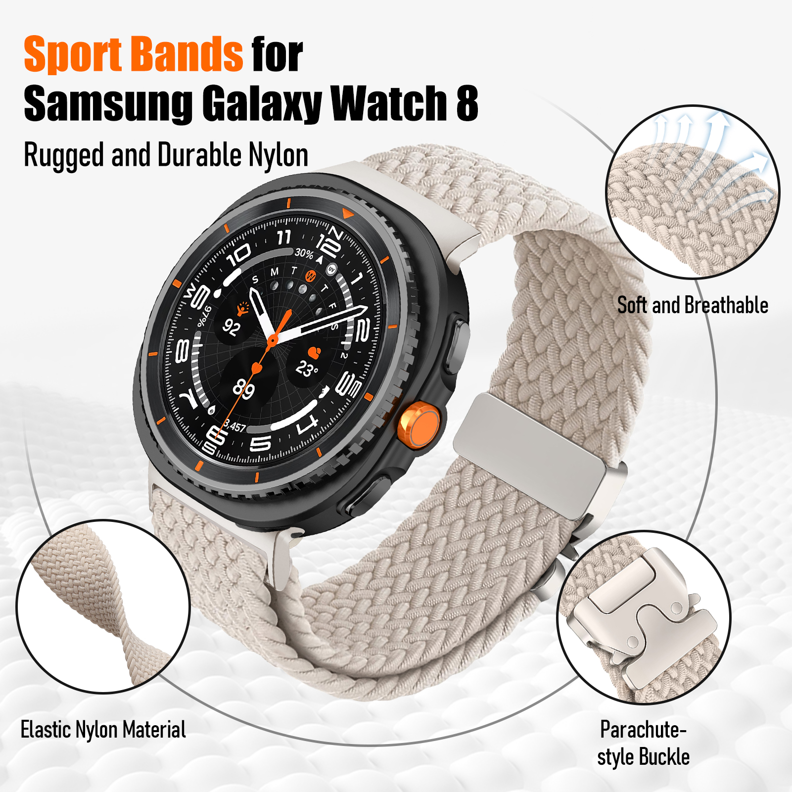 Braided For Galaxy Watch 8 Str - Men Accessories Website 리뷰 및 가격
