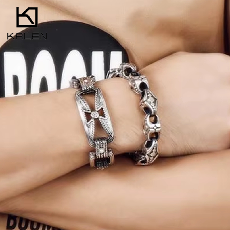 KALEN Punk Cross Bracelet Men' - Men Accessories Bd 리뷰 및 가격