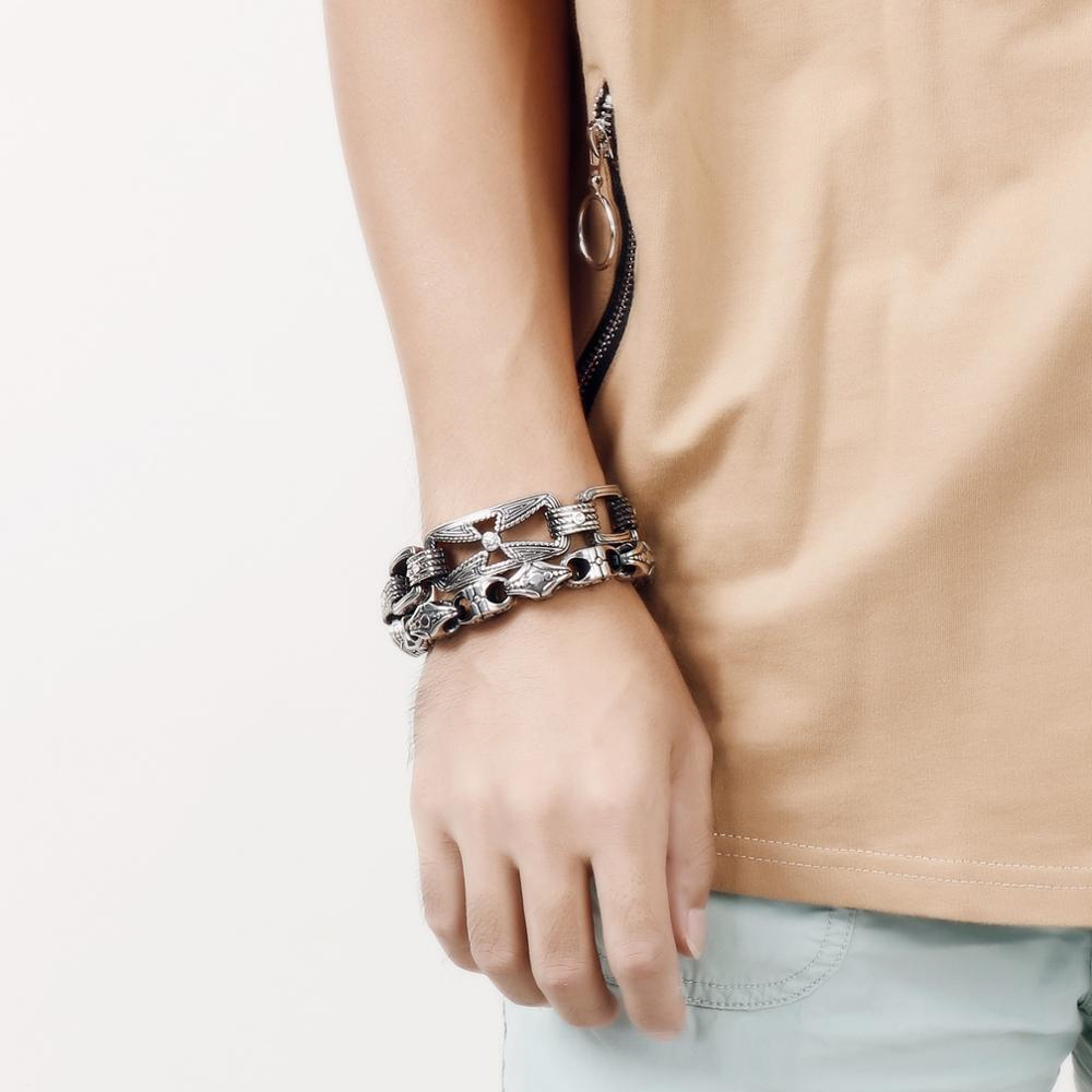 KALEN Punk Cross Bracelet Men' - Men Accessories Bd 리뷰 및 가격