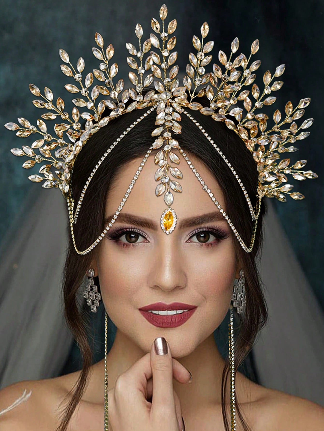 1pc Luxurious Bridal Crown Hea - Men Accessories Wedding 리뷰 및 가격