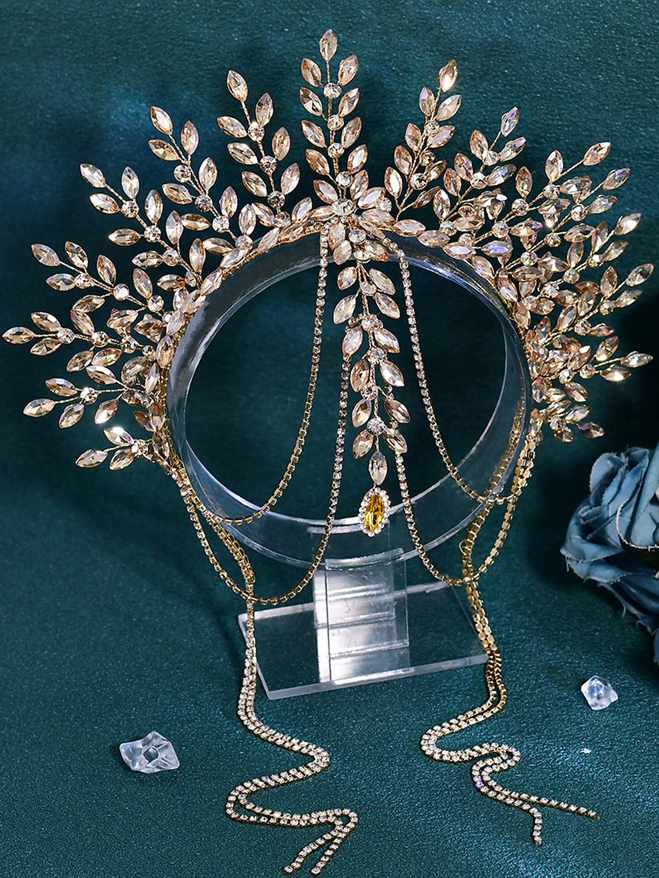 1pc Luxurious Bridal Crown Hea - Men Accessories Wedding 리뷰 및 가격
