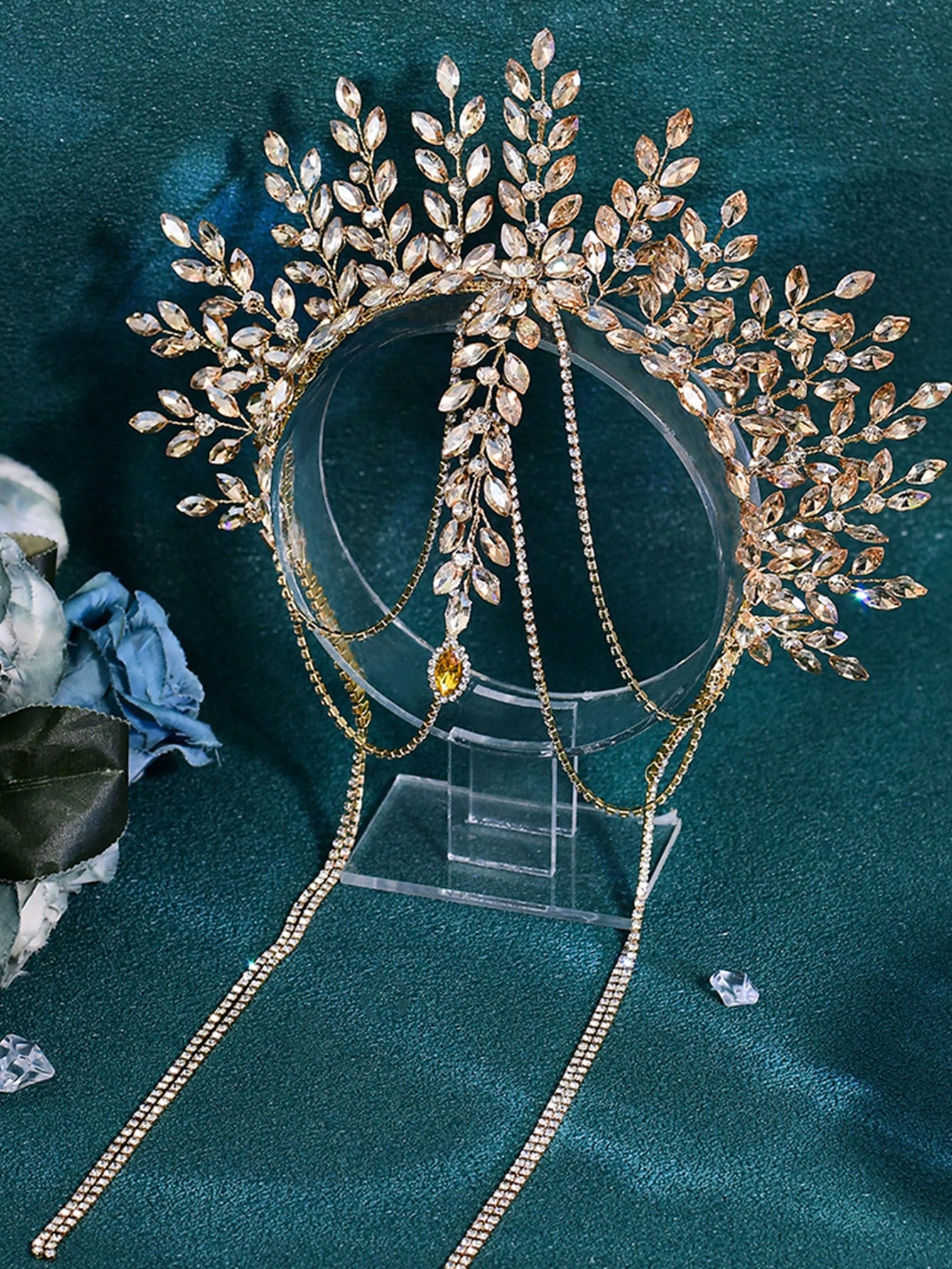 1pc Luxurious Bridal Crown Hea - Men Accessories Wedding 리뷰 및 가격