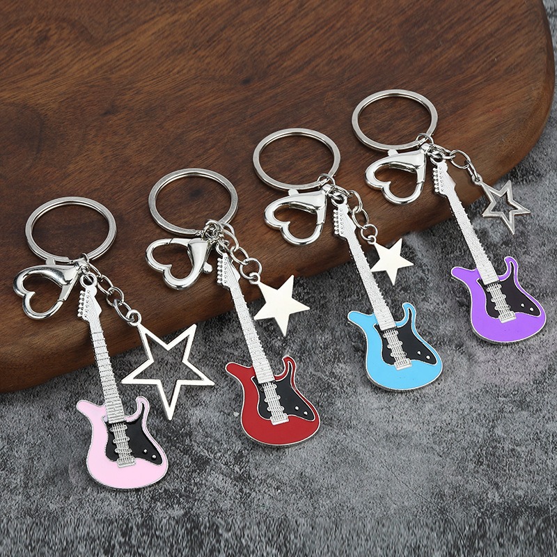 Guitar Love Heart Key Chain fo - Men Accessories All 리뷰 및 가격