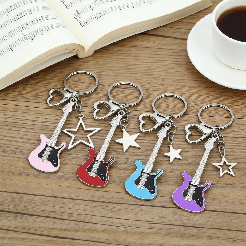 Guitar Love Heart Key Chain fo - Men Accessories All 리뷰 및 가격
