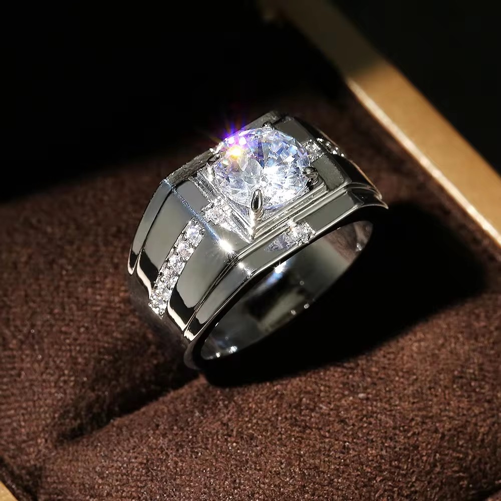 Huitan Gorgeous Men Wedding Ri - Men'S Accessories Jewelry Brands 리뷰 및 가격