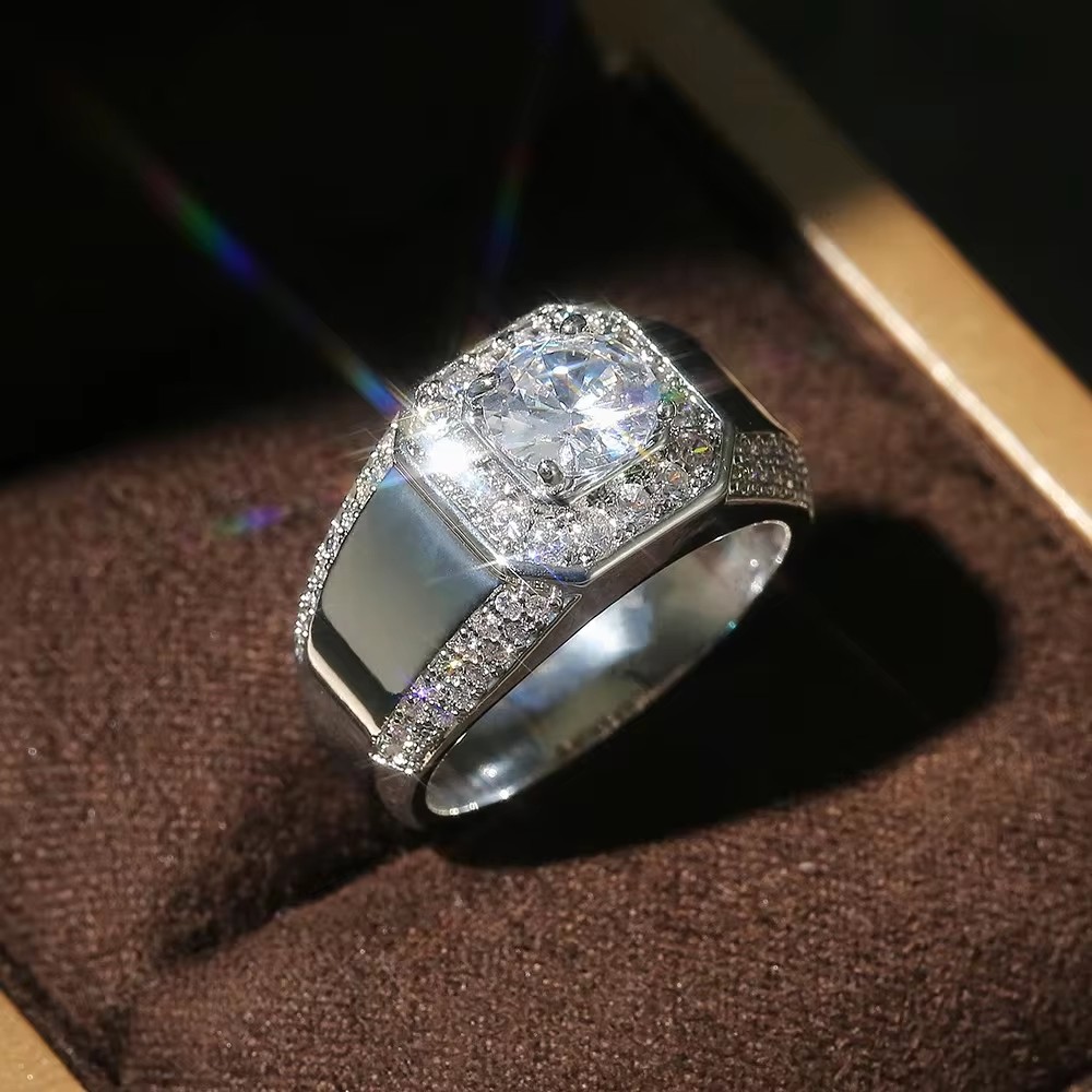 Huitan Gorgeous Men Wedding Ri - Men'S Accessories Jewelry Brands 리뷰 및 가격
