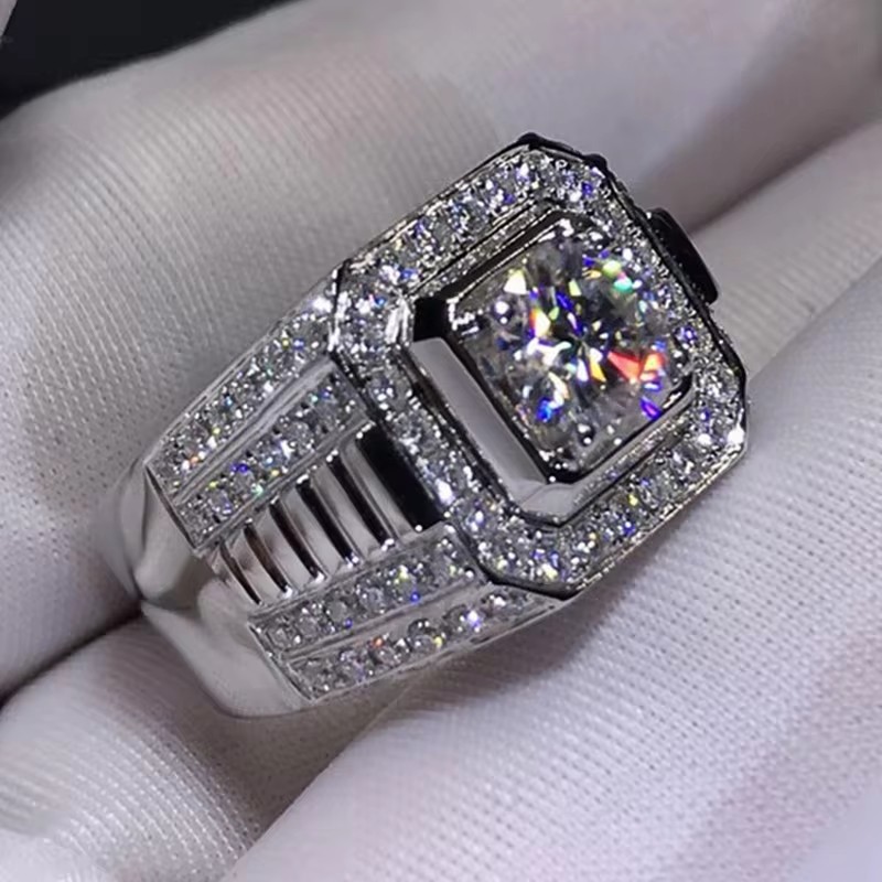 Huitan Gorgeous Men Wedding Ri - Men'S Accessories Jewelry Brands 리뷰 및 가격