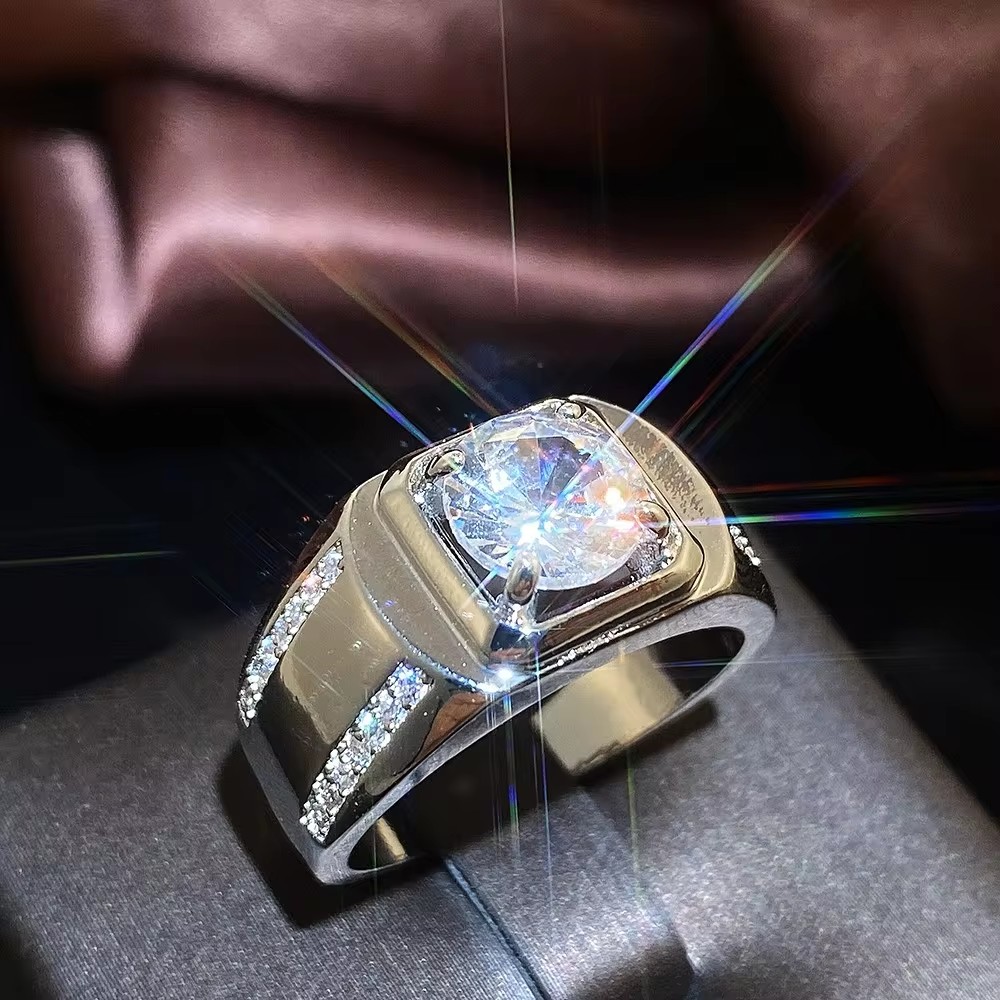 Huitan Gorgeous Men Wedding Ri - Men'S Accessories Jewelry Brands 리뷰 및 가격