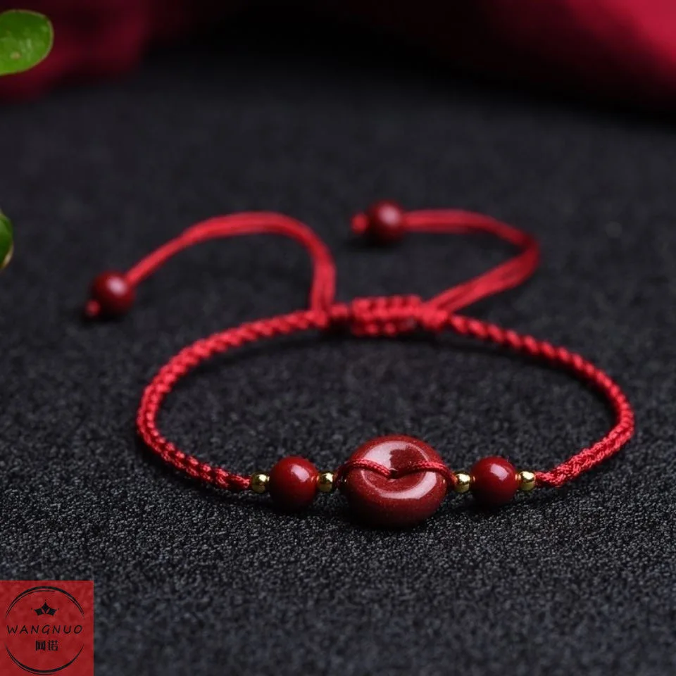 Customized Natural Red Cinnaba - Bead Bracelet Men 리뷰 및 가격