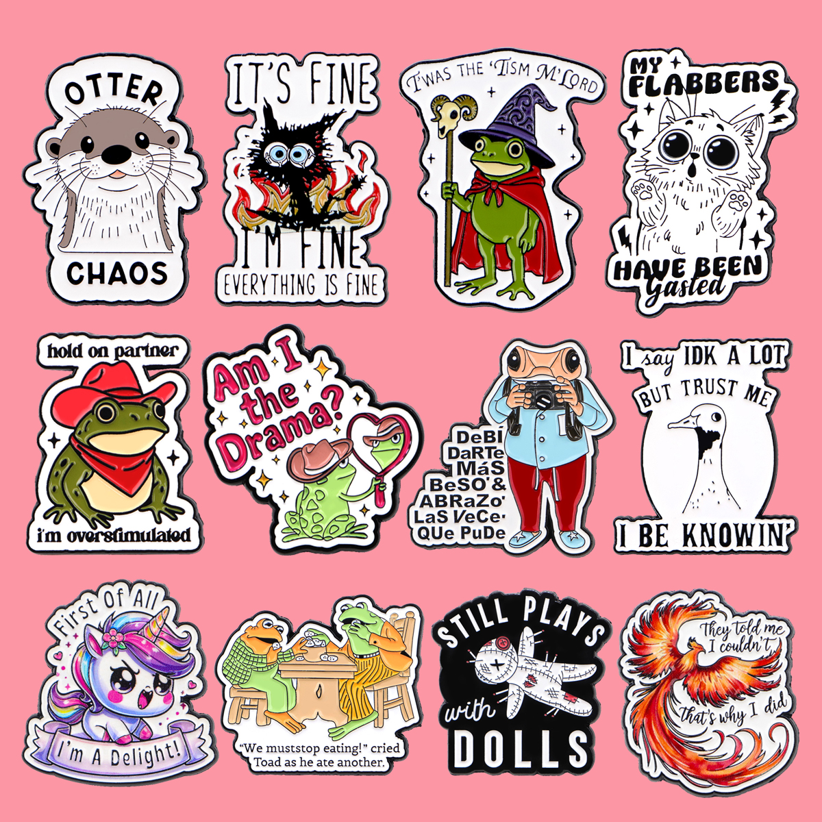 Cute Frog Animals Enamel Pin C - Men'S Accessories Quotes 리뷰 및 가격