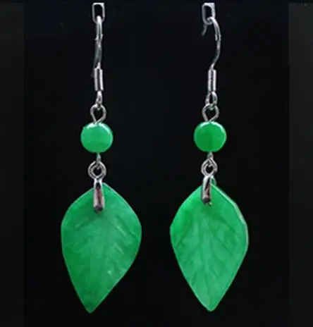 Customized Natural Green Jade  - Men Accessories Earrings 리뷰 및 가격