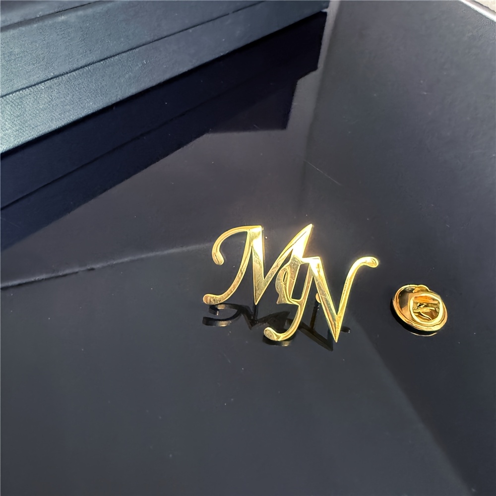 Personalized Letter Brooch,Cus - Men Accessories Wedding 리뷰 및 가격