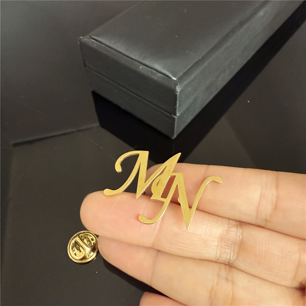 Personalized Letter Brooch,Cus - Men Accessories Wedding 리뷰 및 가격