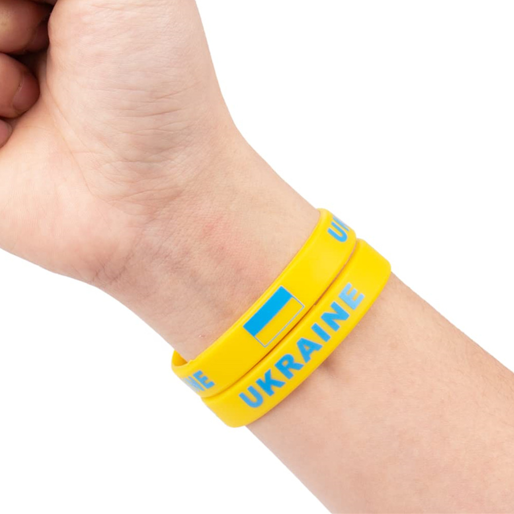 2pcs Ukraine Flag Bracelet Sil - Men'S Accessories Uk 리뷰 및 가격