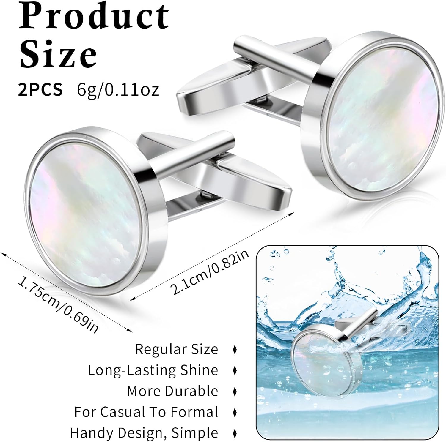 Classic Black Cufflinks for Me - Men Accessories Wedding 리뷰 및 가격