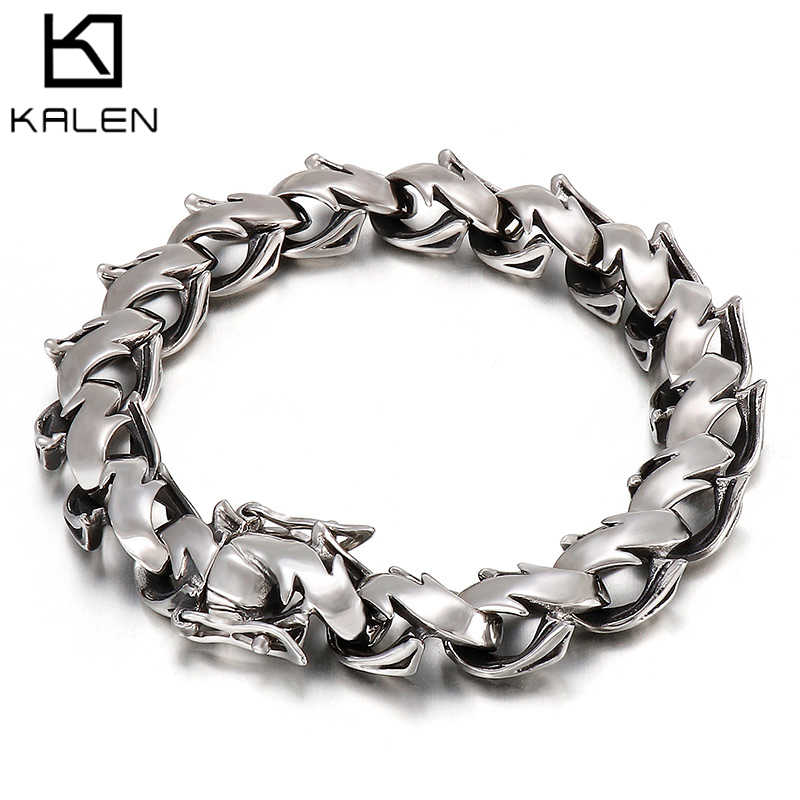 KALEN Polished Chunky Bracelet - Men Accessories Bd 리뷰 및 가격