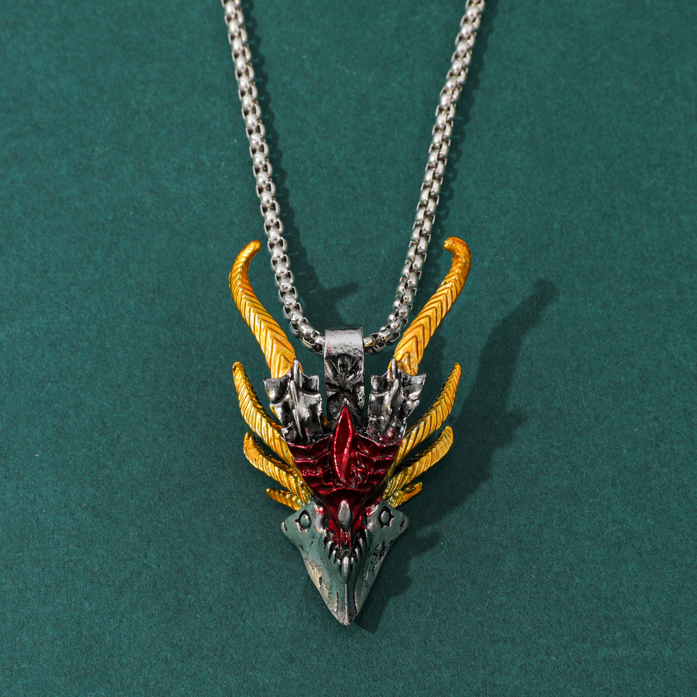 Retro Hip-Hop Evil Dragon Head - Men'S Accessories And Jewelry 리뷰 및 가격