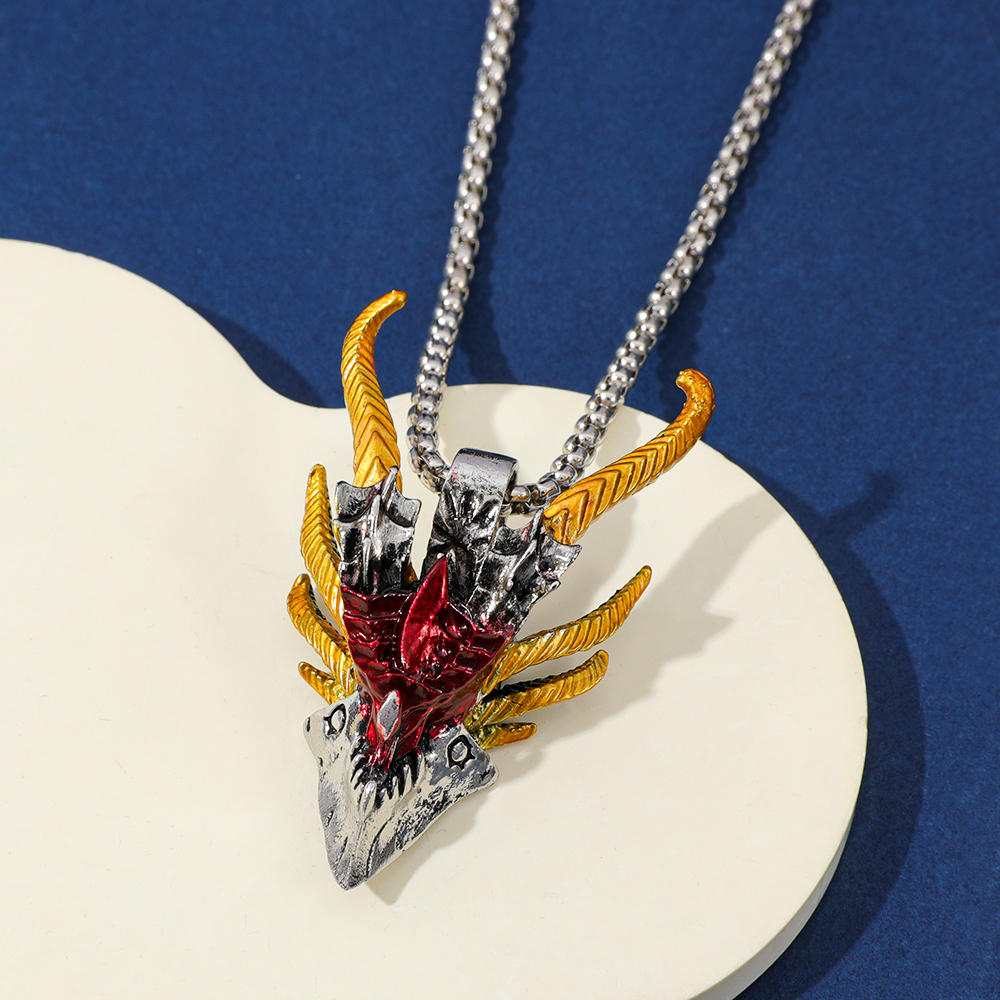 Retro Hip-Hop Evil Dragon Head - Men'S Accessories And Jewelry 리뷰 및 가격