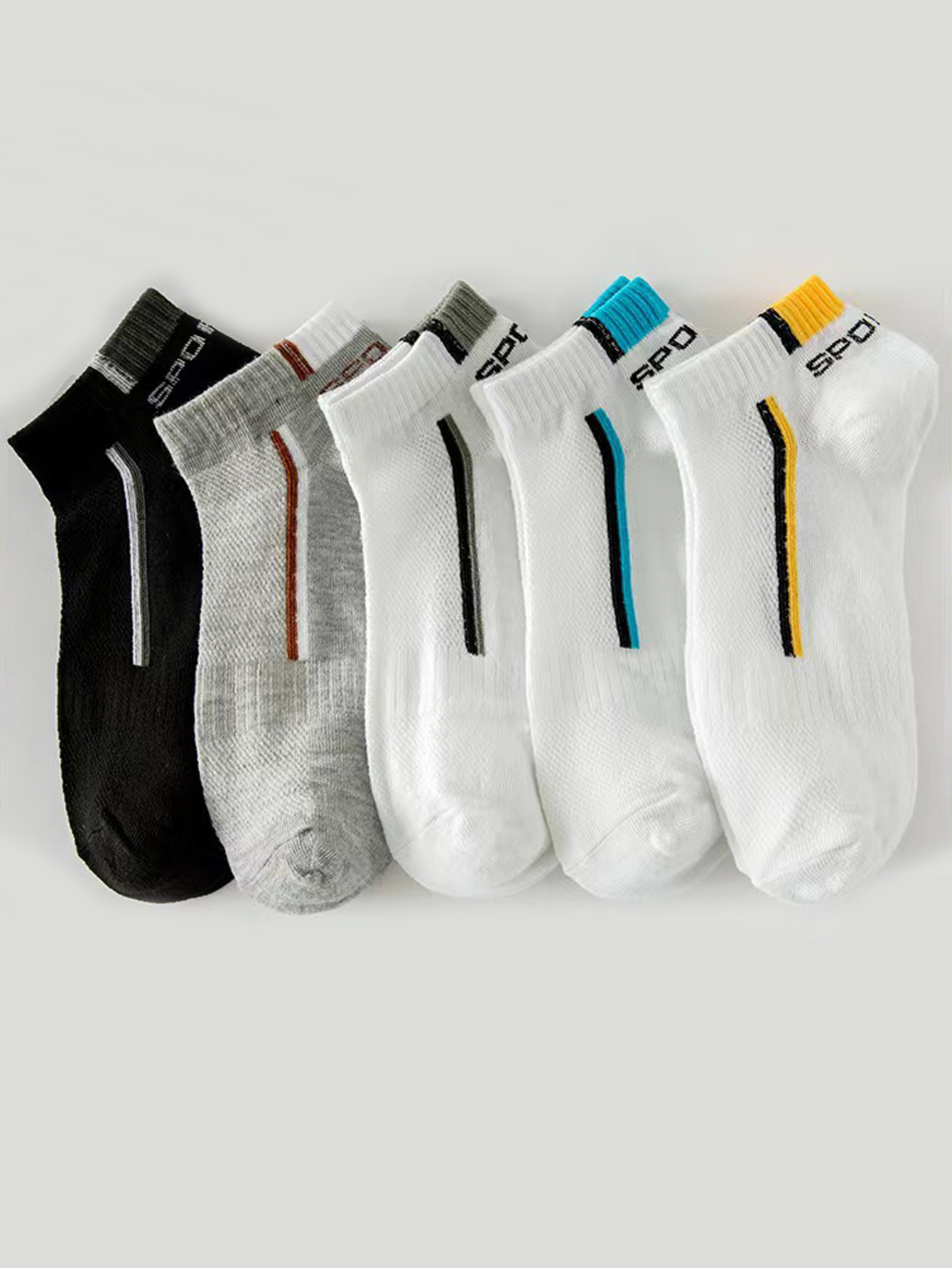 5/40 Pairs Mens Ankle Boat Soc - Men Accessories To Wear 리뷰 및 가격