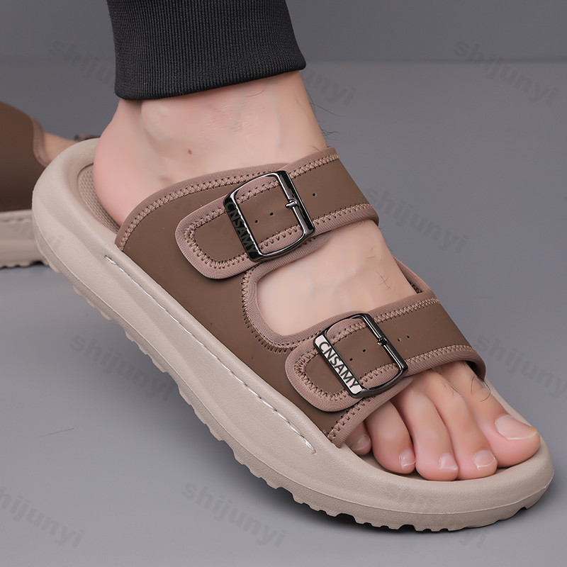 Men's Slippers 2025 Summer Bre - Men'S Accessories Leather 리뷰 및 가격
