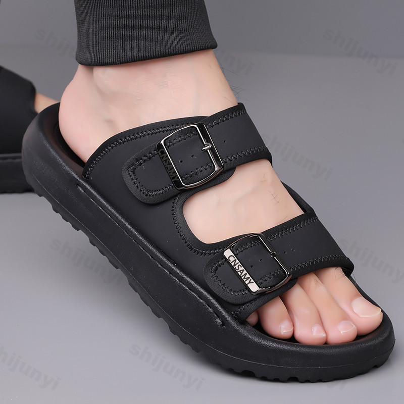 Men's Slippers 2025 Summer Bre - Men'S Accessories Leather 리뷰 및 가격
